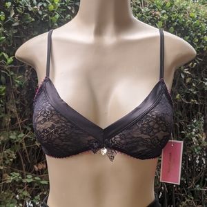 'Juicy Couture' Black Lace Bralette (S)